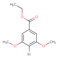 Chemical structure of ethyl 4-bromo-3,5-dimethoxybenzoate - CSSB00011213030