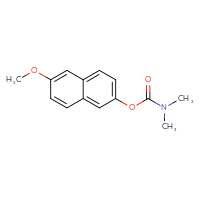 Chemical structure of 6-methoxynaphthalen-2-yl N,N-dimethylcarbamate - CSSB21432470578