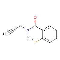 Chemical structure of 2-fluoro-N-methyl-N-(prop-2-yn-1-yl)benzamide - CSSB00013047747