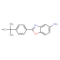 Chemical structure of 2-(4-tert-butylphenyl)-1,3-benzoxazol-5-amine - CSSB00015272857