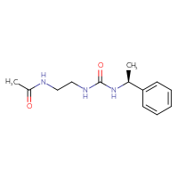Chemical structure of N-[2-({[(1S)-1-phenylethyl]carbamoyl}amino)ethyl]acetamide - CSSB02001249192