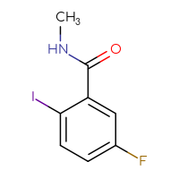 Chemical structure of 5-fluoro-2-iodo-N-methylbenzamide - CSSB00015355964