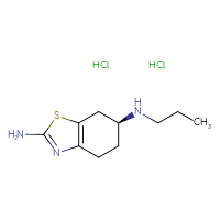 Chemical structure of (6S)-N6-propyl-4,5,6,7-tetrahydro-1,3-benzothiazole-2,6-diamine dihydrochloride - CSSB00016989153