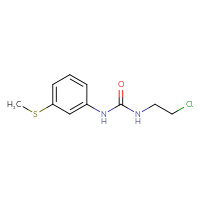 Chemical structure of 3-(2-chloroethyl)-1-[3-(methylsulfanyl)phenyl]urea - CSSB00000003755