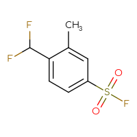 Chemical structure of 4-(difluoromethyl)-3-methylbenzene-1-sulfonyl fluoride - CSSB00102861146