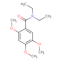 Chemical structure of N,N-diethyl-2,4,5-trimethoxybenzamide - CSSB00042520227