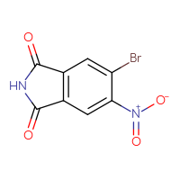 Chemical structure of 5-bromo-6-nitro-2,3-dihydro-1H-isoindole-1,3-dione - CSSB00010002586