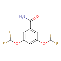 Chemical structure of 3,5-bis(difluoromethoxy)benzamide - CSSB00027814356