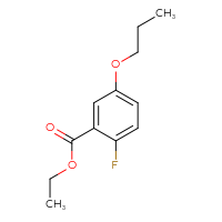 Chemical structure of ethyl 2-fluoro-5-propoxybenzoate - CSSB03556246014