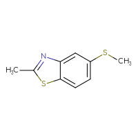 Chemical structure of 2-methyl-5-(methylsulfanyl)-1,3-benzothiazole - CSSB00009882026