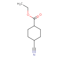 Chemical structure of ethyl 4-cyanocyclohexane-1-carboxylate - CSSB00010991626
