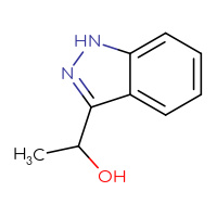 Chemical structure of 1-(1H-indazol-3-yl)ethan-1-ol - CSSB00010733194