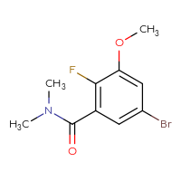 Chemical structure of 5-bromo-2-fluoro-3-methoxy-N,N-dimethylbenzamide - CSSB03548688229