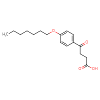 Chemical structure of 4-[4-(heptyloxy)phenyl]-4-oxobutanoic acid - CSSB00020572015