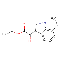 Chemical structure of ethyl 2-(7-ethyl-1H-indol-3-yl)-2-oxoacetate - CSSB00007899970