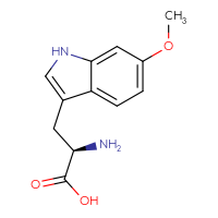 Chemical structure of (2R)-2-amino-3-(6-methoxy-1H-indol-3-yl)propanoic acid - CSSB00020629337