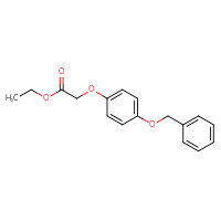 Chemical structure of ethyl 2-[4-(benzyloxy)phenoxy]acetate - CSSB00000149104