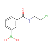 Chemical structure of {3-[(2-chloroethyl)carbamoyl]phenyl}boronic acid - CSSB00000049305