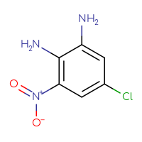 Chemical structure of 5-chloro-3-nitrobenzene-1,2-diamine - CSSB00015342606