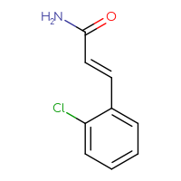 Chemical structure of (2E)-3-(2-chlorophenyl)prop-2-enamide - CSSB00000162299