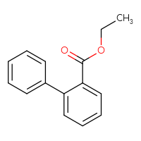Chemical structure of ethyl [1,1'-biphenyl]-2-carboxylate - CSSB00015206621