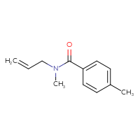 Chemical structure of N,4-dimethyl-N-(prop-2-en-1-yl)benzamide - CSSB00103308923