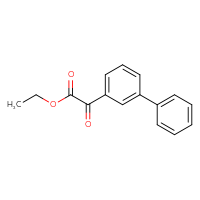 Chemical structure of ethyl 2-{[1,1'-biphenyl]-3-yl}-2-oxoacetate - CSSB00160511754