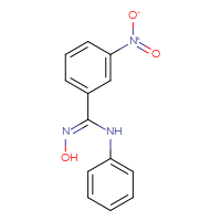 Chemical structure of (Z)-N'-hydroxy-3-nitro-N-phenylbenzene-1-carboximidamide - CSSB00025735997
