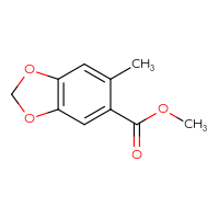 Chemical structure of methyl 6-methyl-2H-1,3-benzodioxole-5-carboxylate - CSSB00010761947