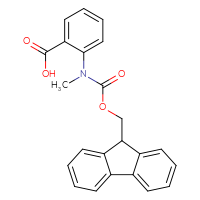 Chemical structure of 2-({[(9H-fluoren-9-yl)methoxy]carbonyl}(methyl)amino)benzoic acid - CSSB00011843633