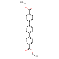 Chemical structure of ethyl 4'-[4-(ethoxycarbonyl)phenyl]-[1,1'-biphenyl]-4-carboxylate - CSSB14948215087