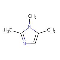 Chemical structure of 1,2,5-trimethyl-1H-imidazole - CSSB00118261923