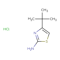 Chemical structure of 4-tert-butyl-1,3-thiazol-2-amine hydrochloride - CSSB00015204527