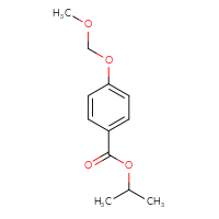 Chemical structure of propan-2-yl 4-(methoxymethoxy)benzoate - CSSB02350590328