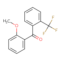 Chemical structure of (2-methoxyphenyl)[2-(trifluoromethyl)phenyl]methanone - CSSB00020568514