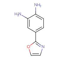 Chemical structure of 4-(1,3-oxazol-2-yl)benzene-1,2-diamine - CSSB00120278877