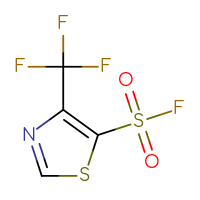 Chemical structure of 4-(trifluoromethyl)-1,3-thiazole-5-sulfonyl fluoride - CSSB00159312555