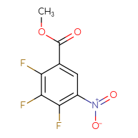 Chemical structure of methyl 2,3,4-trifluoro-5-nitrobenzoate - CSSB00010177064