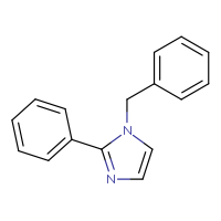 Chemical structure of 1-benzyl-2-phenyl-1H-imidazole - CSSB00015757678