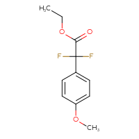 Chemical structure of ethyl 2,2-difluoro-2-(4-methoxyphenyl)acetate - CSSB00011667276