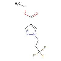 Chemical structure of ethyl 1-(3,3,3-trifluoropropyl)-1H-pyrazole-4-carboxylate - CSSB00012936796