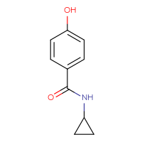 Chemical structure of N-cyclopropyl-4-hydroxybenzamide - CSSB00000192359