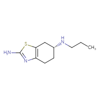 Chemical structure of (6R)-N6-propyl-4,5,6,7-tetrahydro-1,3-benzothiazole-2,6-diamine - CSSB00000695345