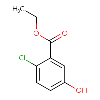 Chemical structure of ethyl 2-chloro-5-hydroxybenzoate - CSSB00012359385