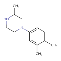 Chemical structure of 1-(3,4-dimethylphenyl)-3-methylpiperazine - CSSB00000763439