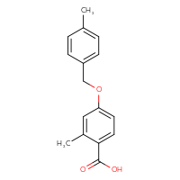 Chemical structure of 2-methyl-4-[(4-methylphenyl)methoxy]benzoic acid - CSSB00002579334