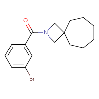 Chemical structure of 2-(3-bromobenzoyl)-2-azaspiro[3.6]decane - CSSB06828767081