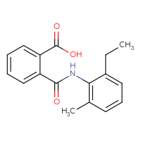 Chemical structure of 2-[(2-ethyl-6-methylphenyl)carbamoyl]benzoic acid - CSSB00020584311