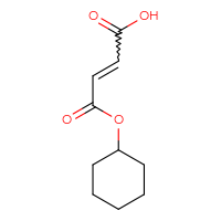 Chemical structure of 4-(cyclohexyloxy)-4-oxobut-2-enoic acid - CSSB00054301844