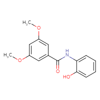 Chemical structure of N-(2-hydroxyphenyl)-3,5-dimethoxybenzamide - CSSB00026796450